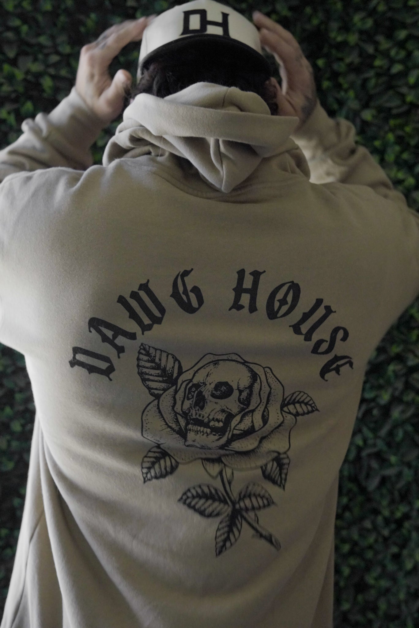 "Skull & Rose" Oversized Hoodie