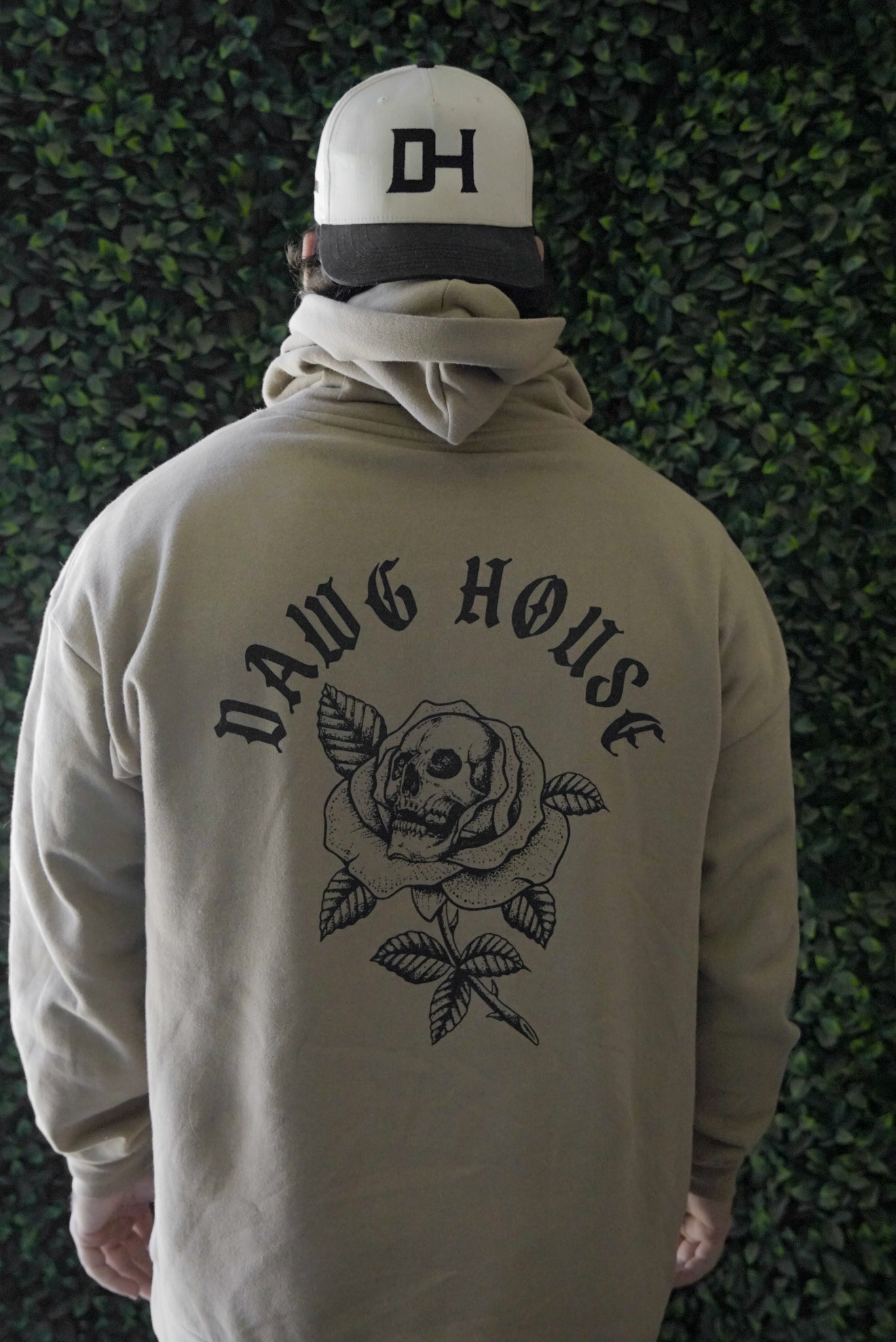 "Skull & Rose" Oversized Hoodie